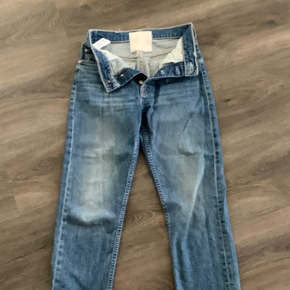 MOTHER Slim Fit Blue Jeans